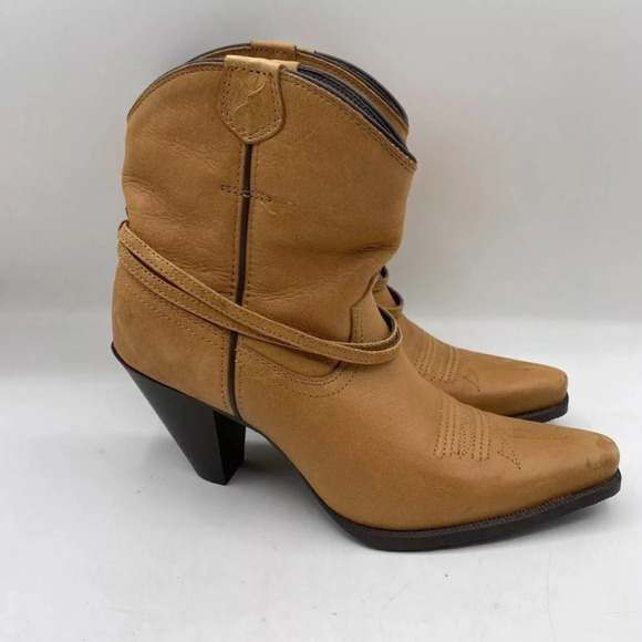 Twisted X Western Leather Cowboy Boots Booties Womens Size 7 - Picture 2 of 11